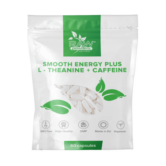 Smooth Energy Plus (L-Theanin und Koffein) 60 Kapseln