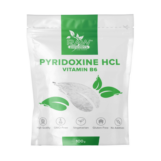 Pyridoxin (Vitamin B6) 100 Gramm  (MESSLÖFFEL NICHT ENTHALTEN)