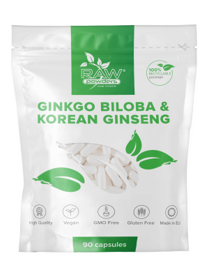 Ginkgo Biloba 3000mg & Korean Ginseng 1000mg 90 Kapseln