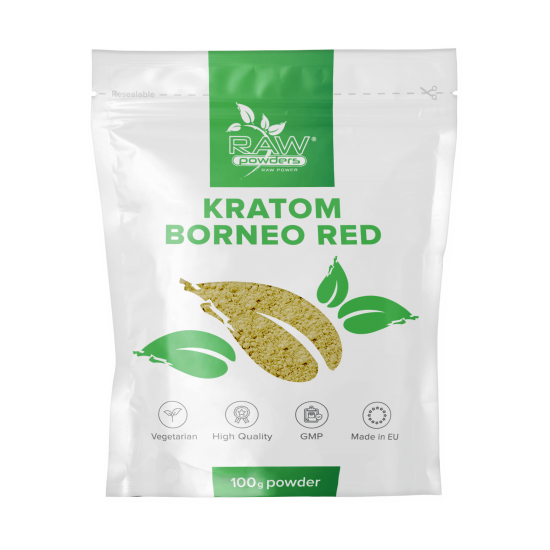 Kratom Borneo Red Pulver 100 Gramm