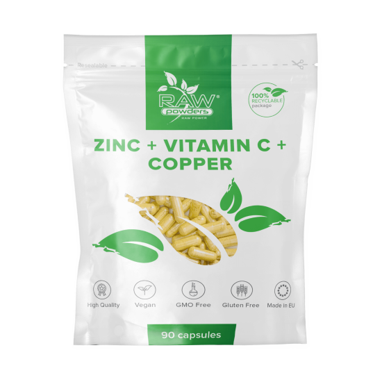 Zinc + Vitamin C + Copper 90 Kapseln