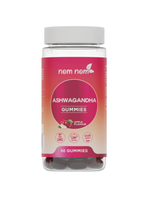 Nom Nom Ashwagandha (60 Gummibärchen mit Apfelgeschmack)