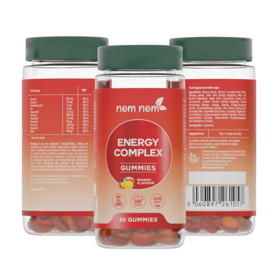 Nom Nom Energiekomplex (60 Gummibärchen mit Mango-Geschmack)