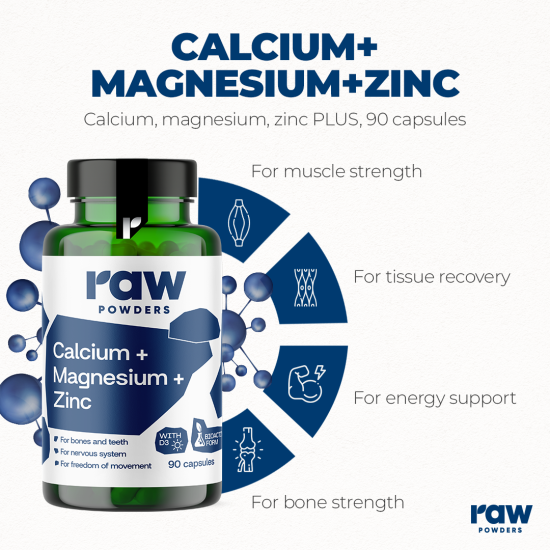 Calcium, Magnesium, Zinc PLUS,  90 kapseln