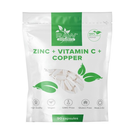 Zinc + Vitamin C + Copper 90 Kapseln