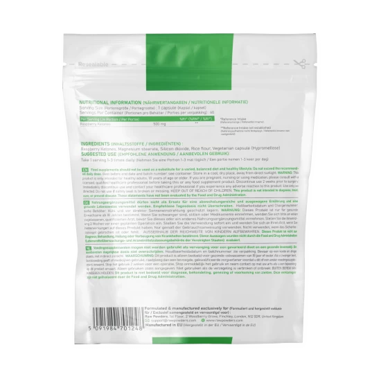 Himbeerketone 500mg 60 Kapseln